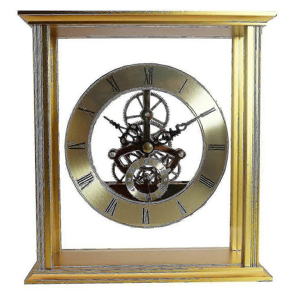 Retro Gear Wall Clock Movement Round Decorative Table Clock Metal Perspective Movement Wall Clock Ac