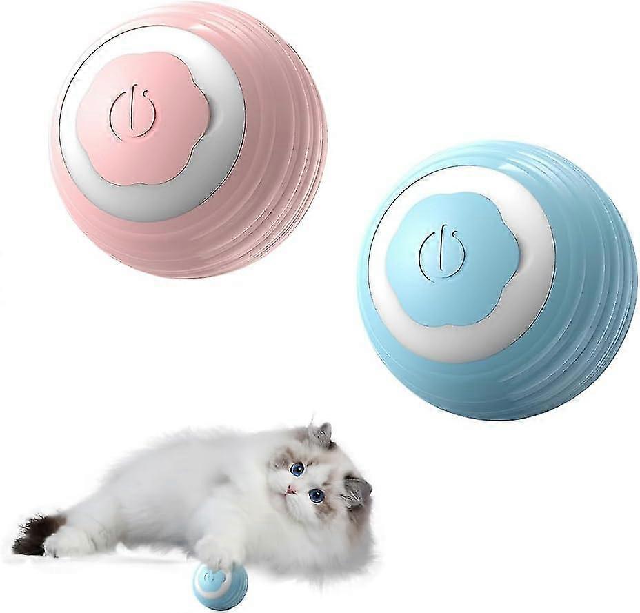 Cat Toy, Electric Cat Ball, Interactive Cat Toy Ball, Cat Ball With Led Light With Usb Rechargeable, Automatic 360 Degree Rollball For Cats