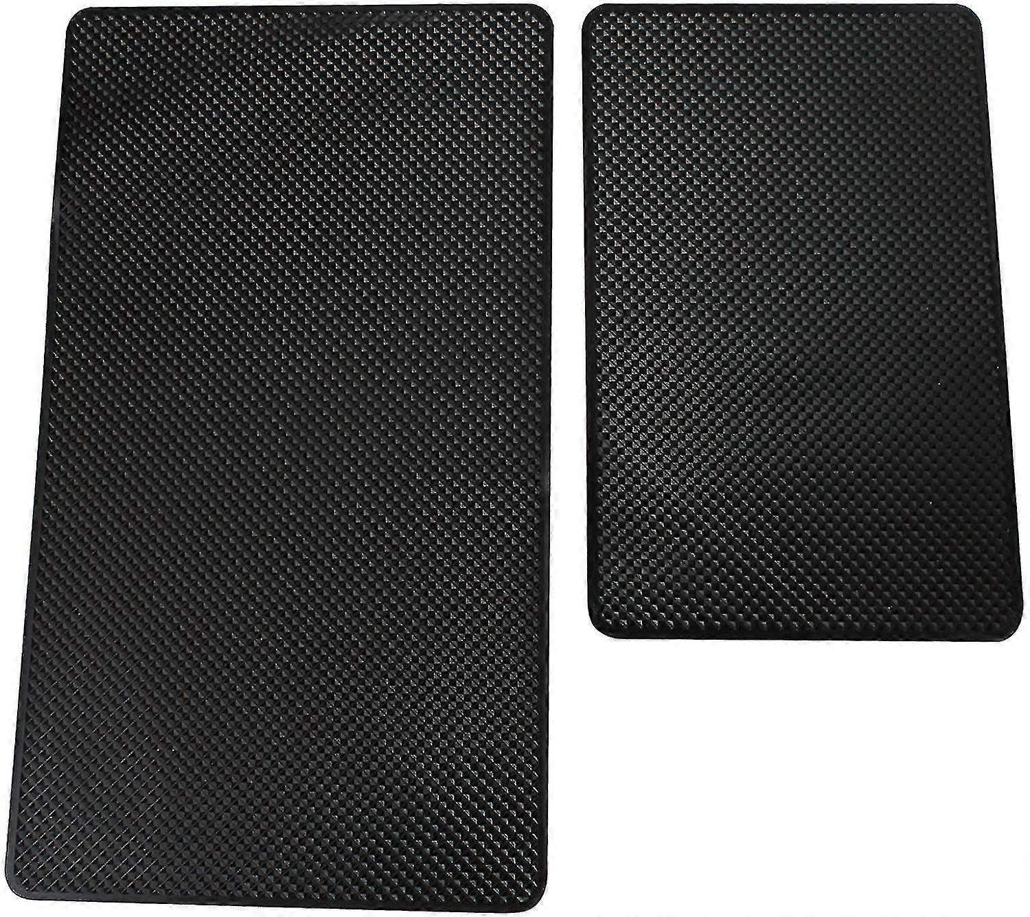 2 Pack Auto Dashboard Anti-slip Rubber Matten, Hittebestendig, Antislip