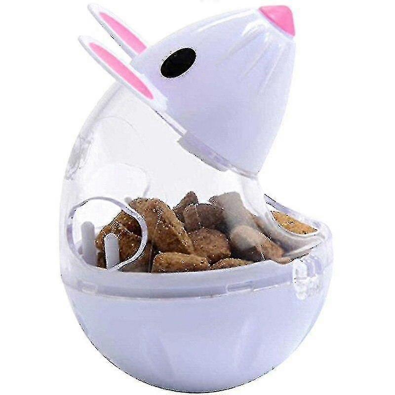 Pet Leaking Device Mouse Tumbler Funny Cat Interactive Toy(White)