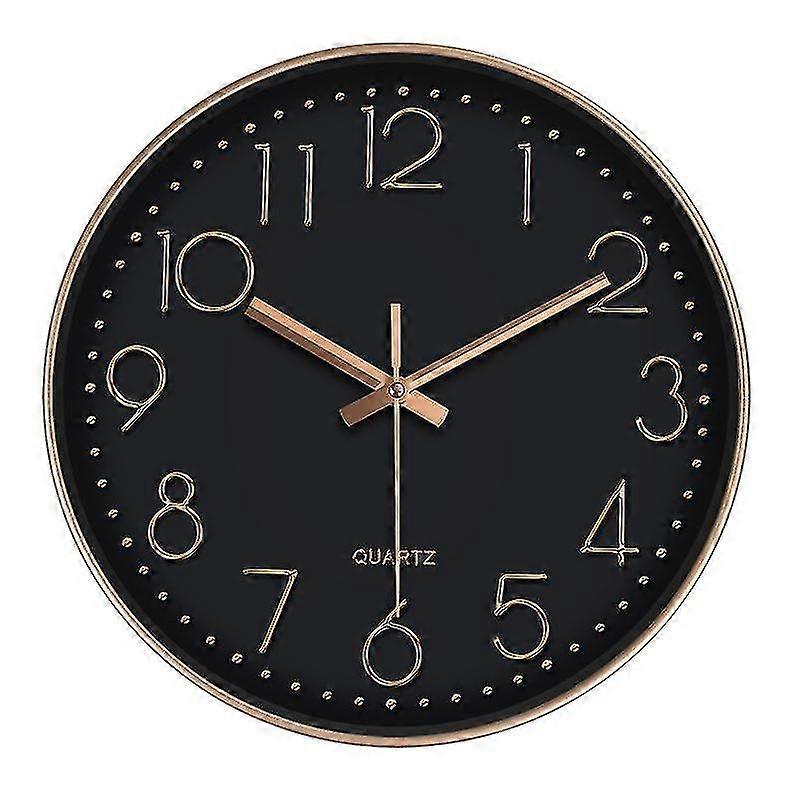 Bn-wall Clock Silent No Tick Wall Clock 12 Inch Modern Quartz Design Decoration Int