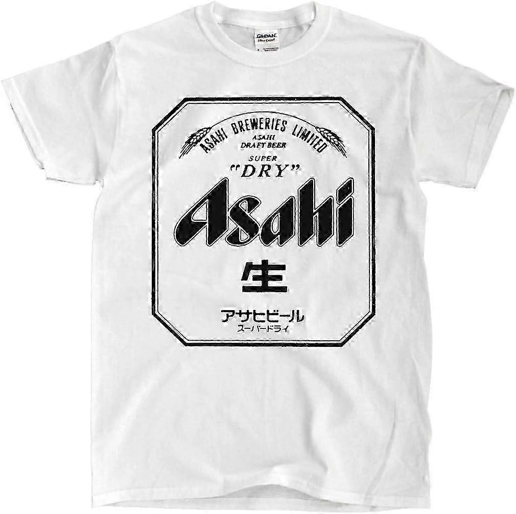 Asahi - Camisa Branca Material moderno retrô