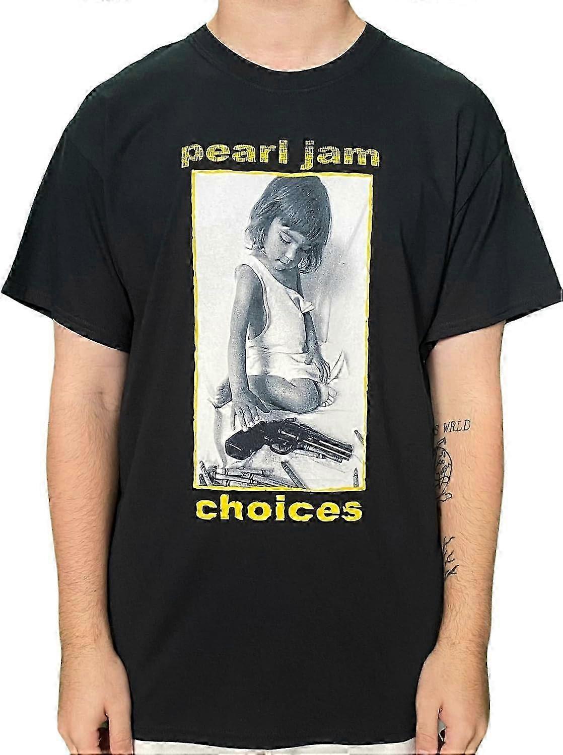 Camiseta Choices' (Negra) Material retro de moda