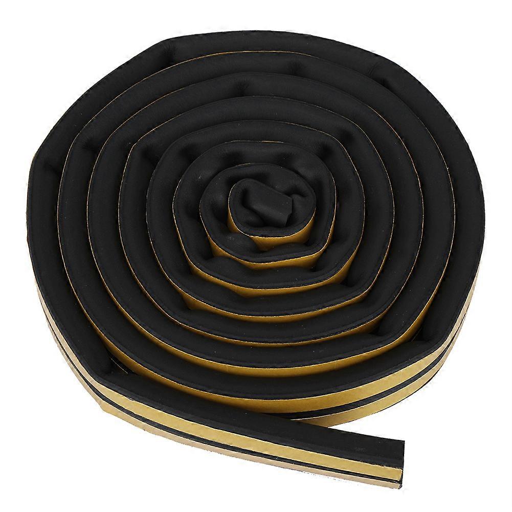 Black Self Adhesive Sound Insulation Sealing Strip for Door Window - 5 Meters