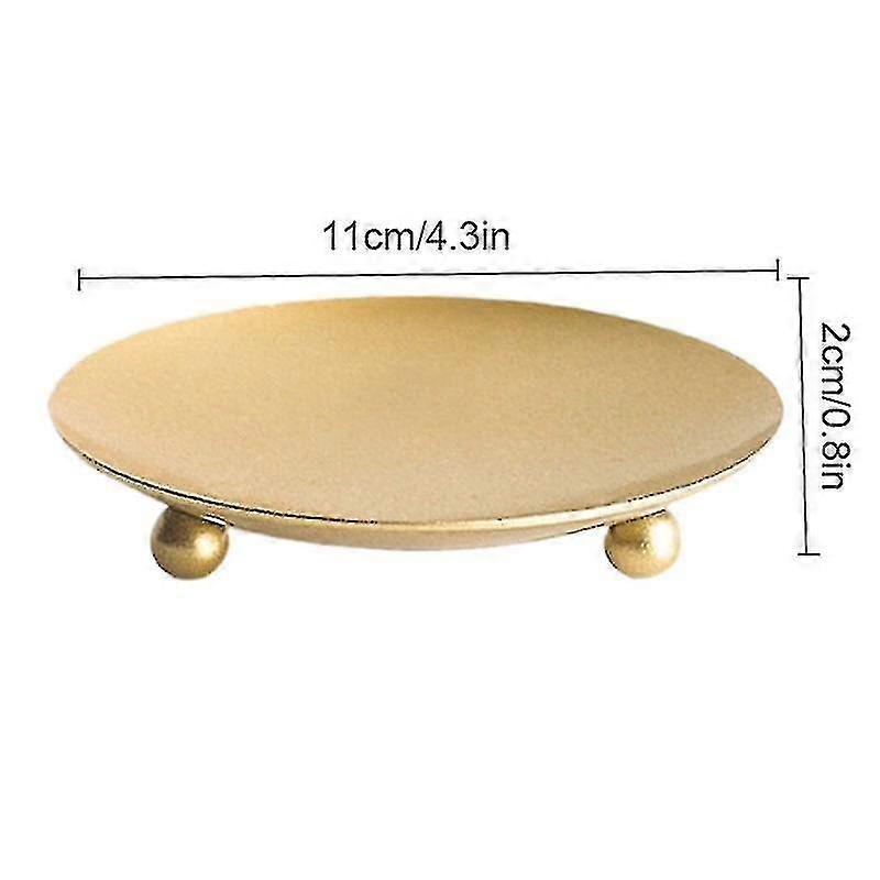 2-piece Iron Plate Candlestick Decorative Candlestick Base PXCL