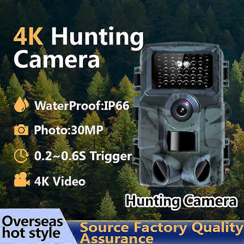Redkid Outdoor Hunting Trail Camera 4K HD 30MP IR Night Vision Motion Activated Wildlife Cam Waterpr