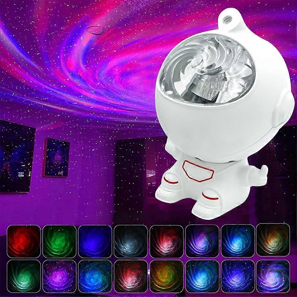 Astronaut Starry Sky Projector, LED Galaxy Night Light with Remote Control, 360 Rotation & 12 Modes Star Projector