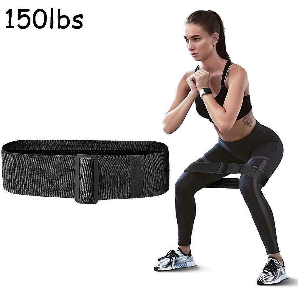 Resistance Bands Set for Legs and Butt Adjustable Workout Bands Exercise Bands, Non Roll Up Non-Slip Fabric Booty Bands, High Elastic Squat Bands