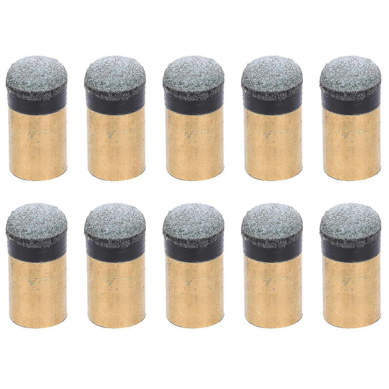 10 قطع البلياردو السنوكر بركة جديلة القطب طرف قطع غيار برغي النحاس بو الجلود (10 مم) - G