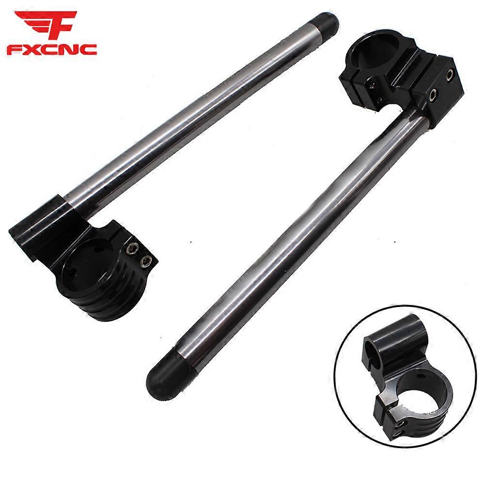 Grey 31mm - 55mm Riser Rised Handlebar Clip-Ons Fork Handle Bars Clip ons For Yamaha Honda Suzuki Kawasaki 7/822mm Handlebar