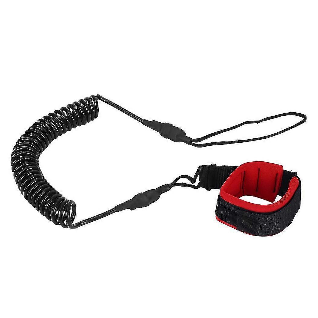 10.6ft Cheville Laisse Surf Enroulé Stand Up Paddle Board Black Tpu Paddle Board Foot Leg Rope Surfbo