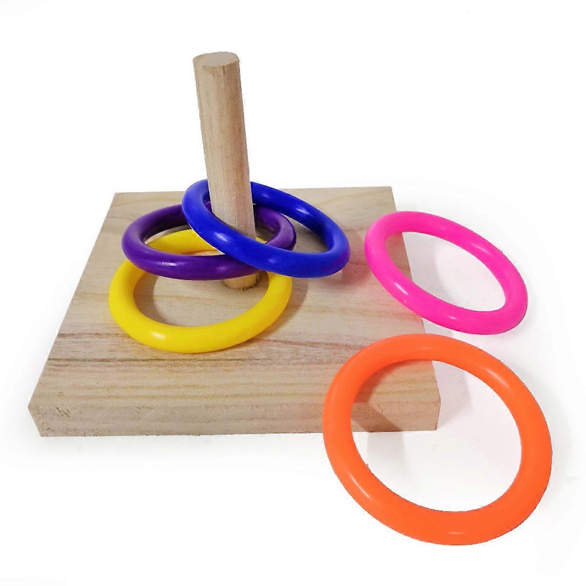 Parrot Interactive Toy Ferrule Training Interactive Intelligence Development Ring Throwing Toy