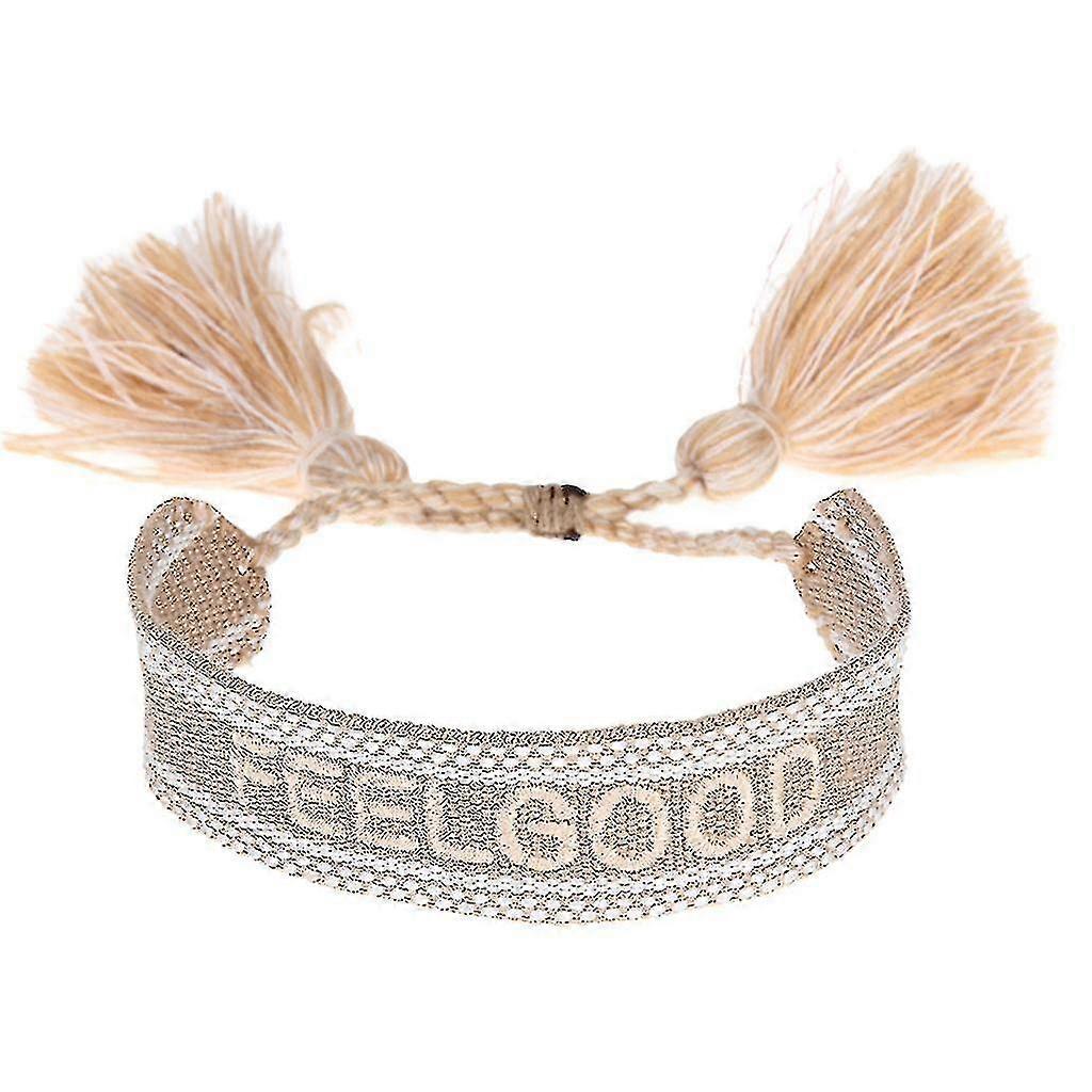 Smile Pattern Woven Blet Adjable Tassel Blet For