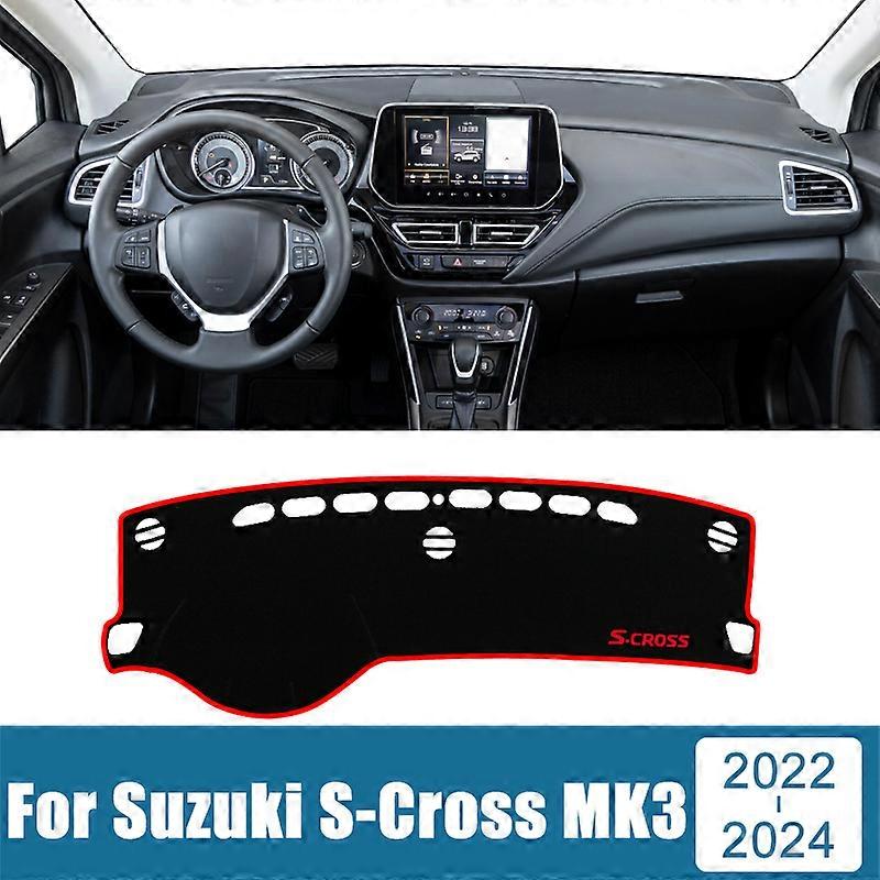Car Accessories For Suzuki S-Cross MK3 2022 2023 2024 Dashboard Cover Avoid Light Pad Sun Shade Case Anti-UV Carpet Non-Slip Mat