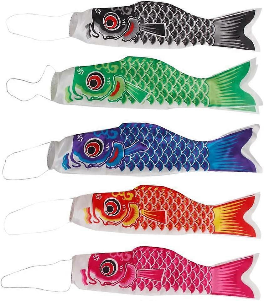 5pcs Carp Flag Hanging Decor