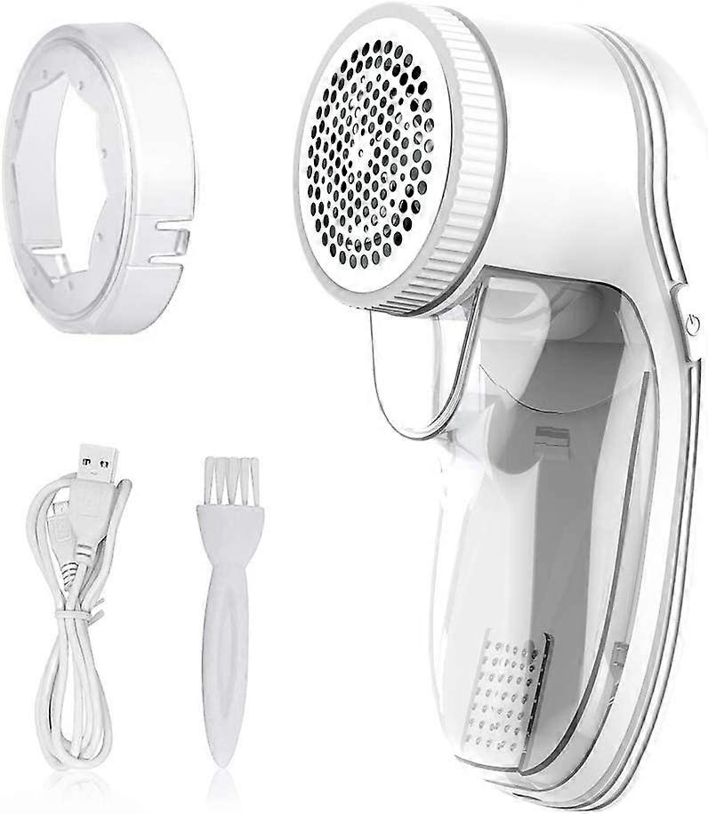 Electric Lint Shaver Fabric Razor with USB Cable and Large Container