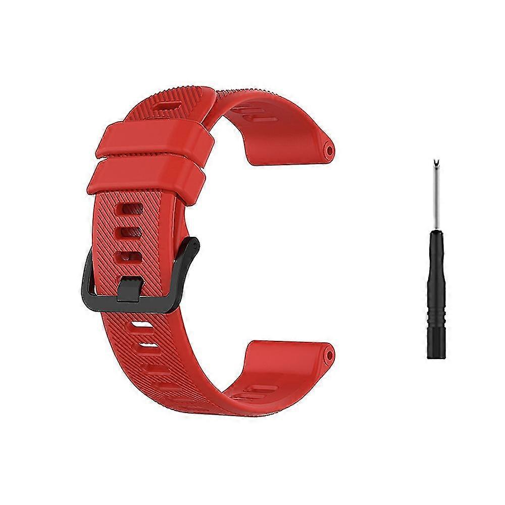 1 Watch Band 1 Screwdriver Red 22mm