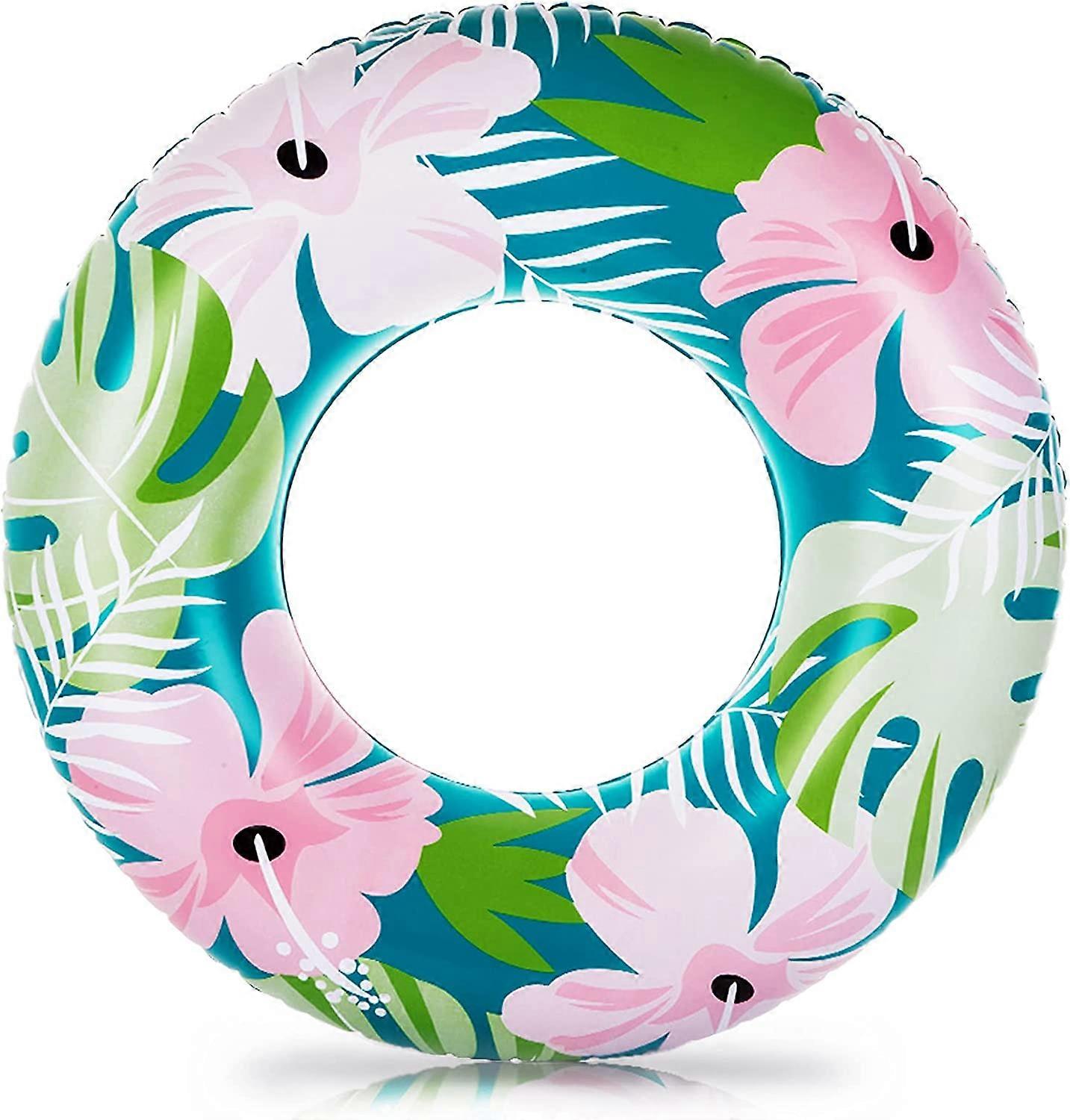 Inflatable Pool Floats, 35.4 inch Swimming Ring, Medium-Sized Swim Tube for Kids and Adults, Pool Inner Tubes for Pool & Beach, Floating Ring for Part
