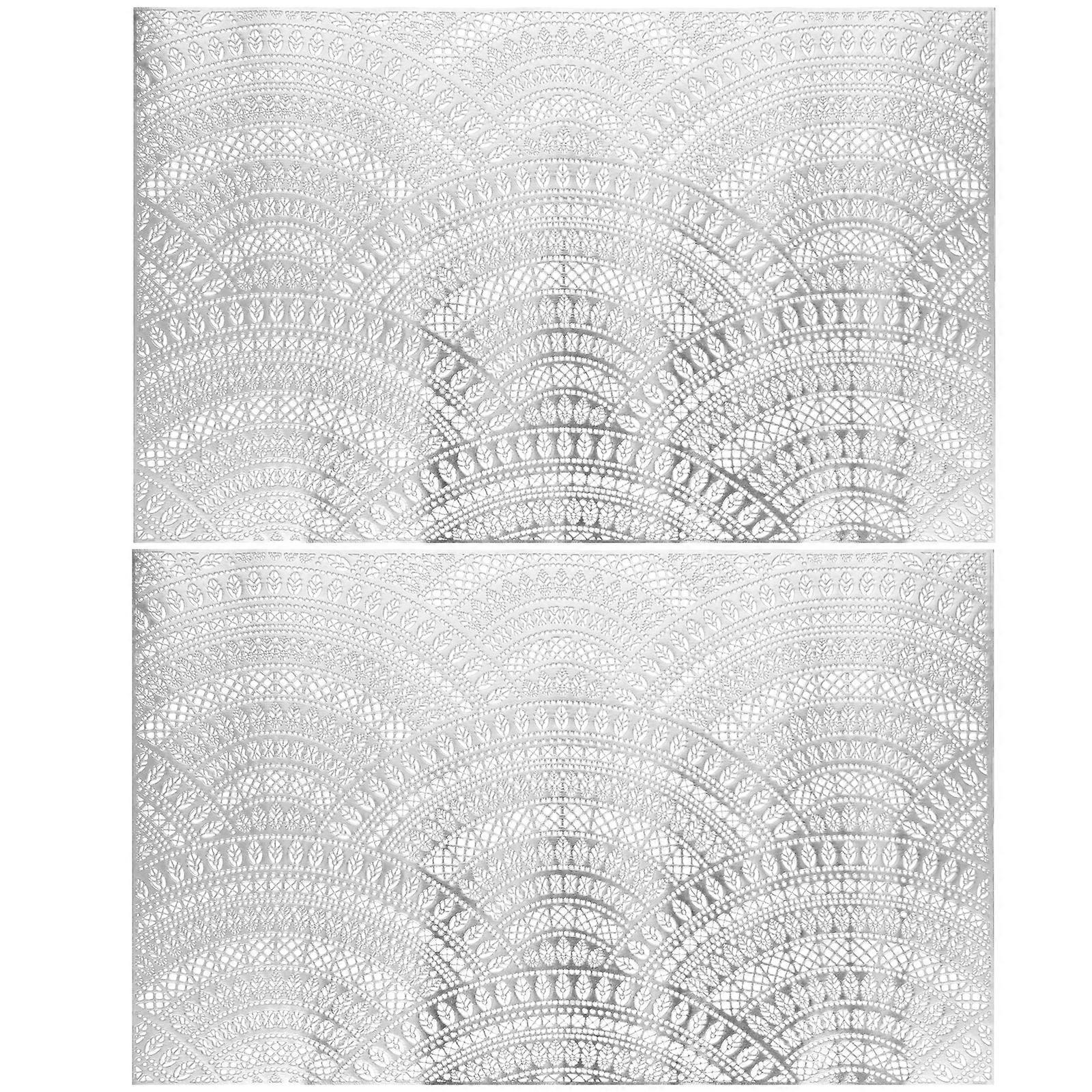 2pcs Scratch Resistant Table Protector Placemats Table Mats Thick Construction Placemats