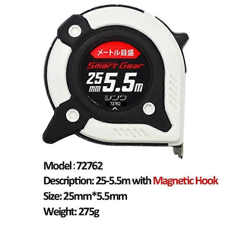 SHINWA Penguin Metric Tape Measure Ruler SMART GEAR Shock Absorber Belt Clip Hand Strap 5.5M