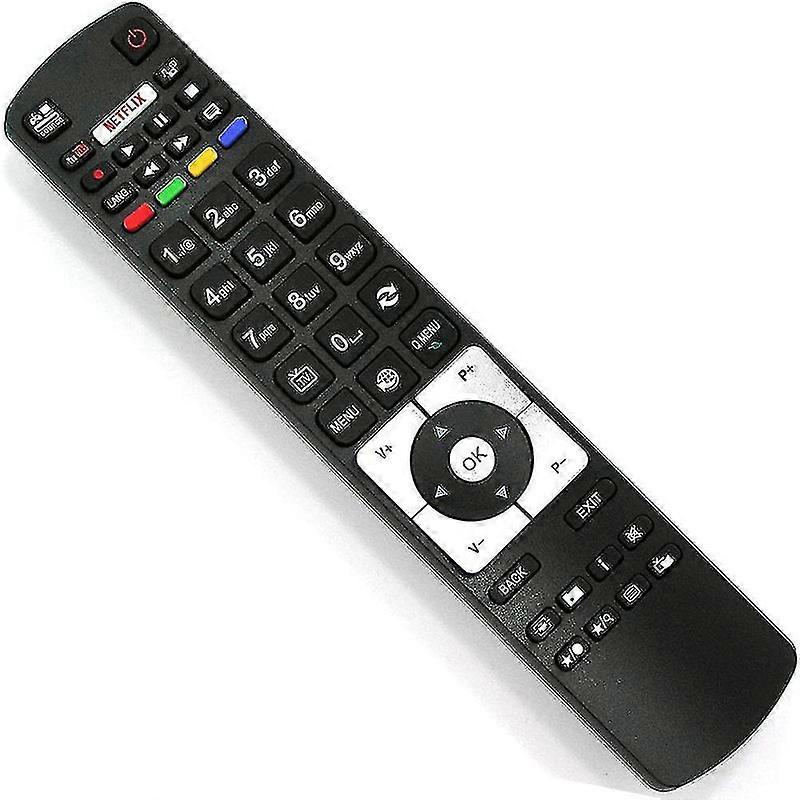 جهاز تحكم عن بعد بديل جديد لجهاز التحكم عن بعد لتلفزيون هيتاشي Rc5118 مع Netflix Youtube لجميع تلفزيونات Hitachi Telefunken - لا حاجة للإعدادXH