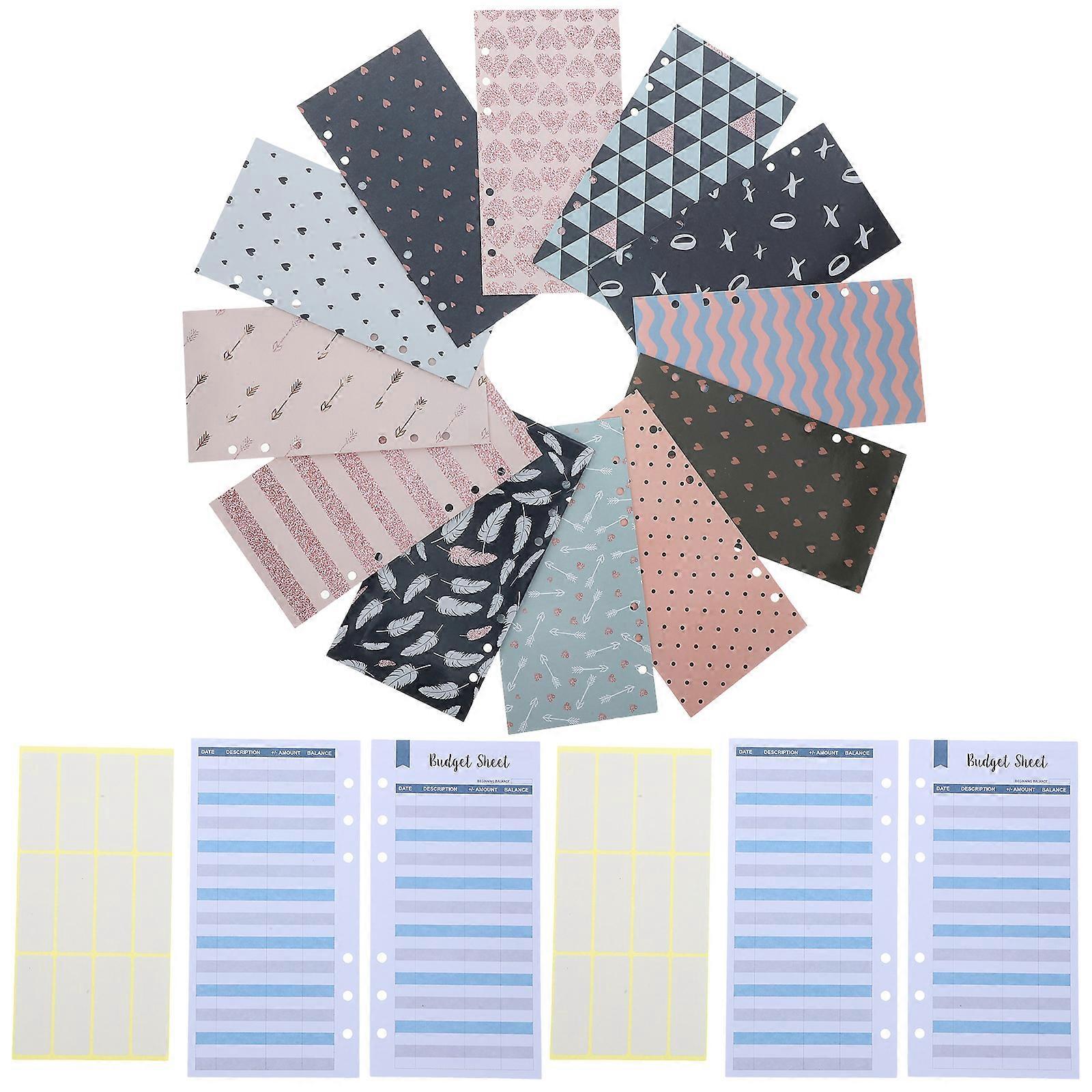 Paper Folders Cash Envelope Tracking Sheets Folders School Business Cash Envelopes Budget Storage Pouch Decorative File Folders