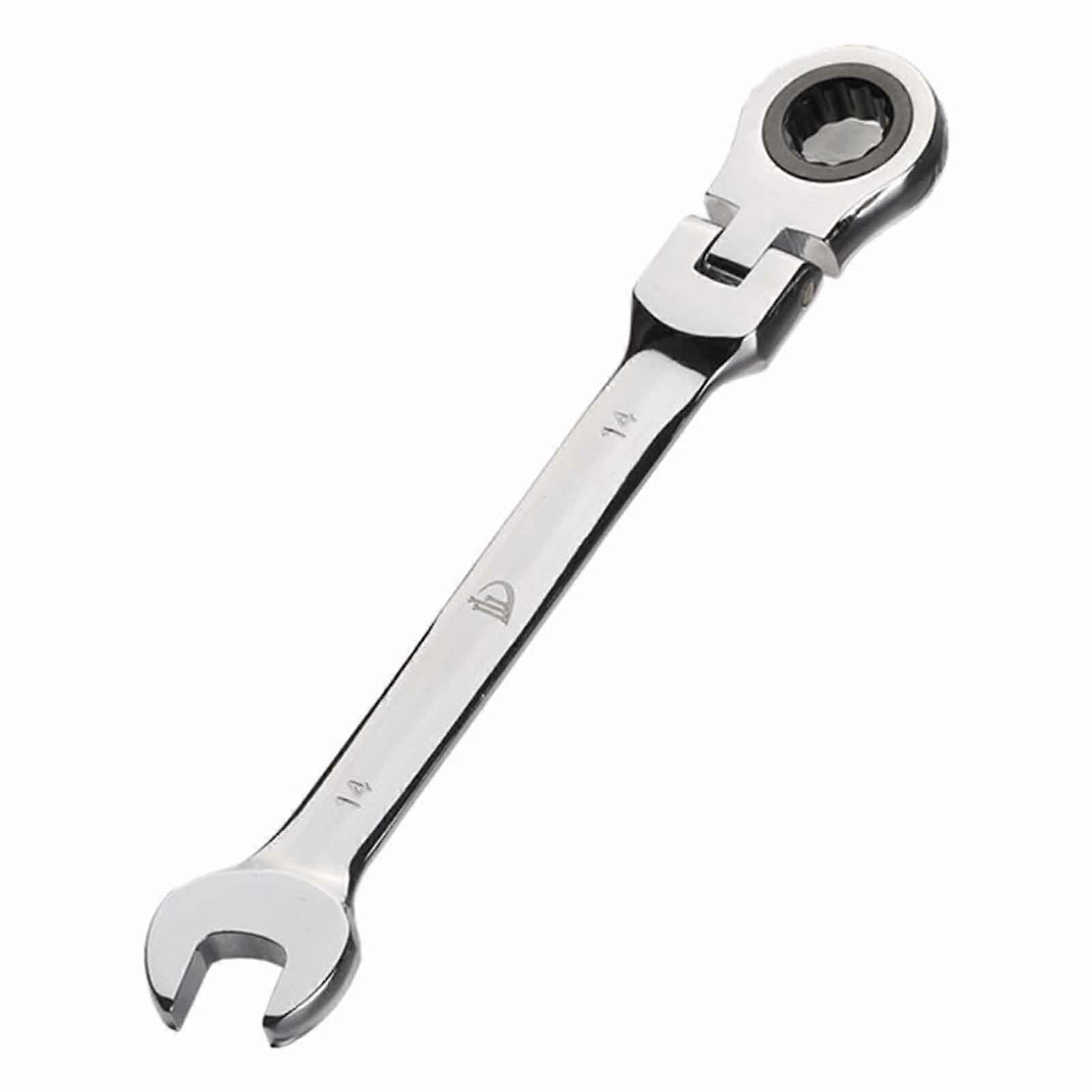 8-19mm Wrench Compact Adjustable Head 180-degree Rotary Professional 72-tooth Ratchet Spanner for Vehicle Maintenance