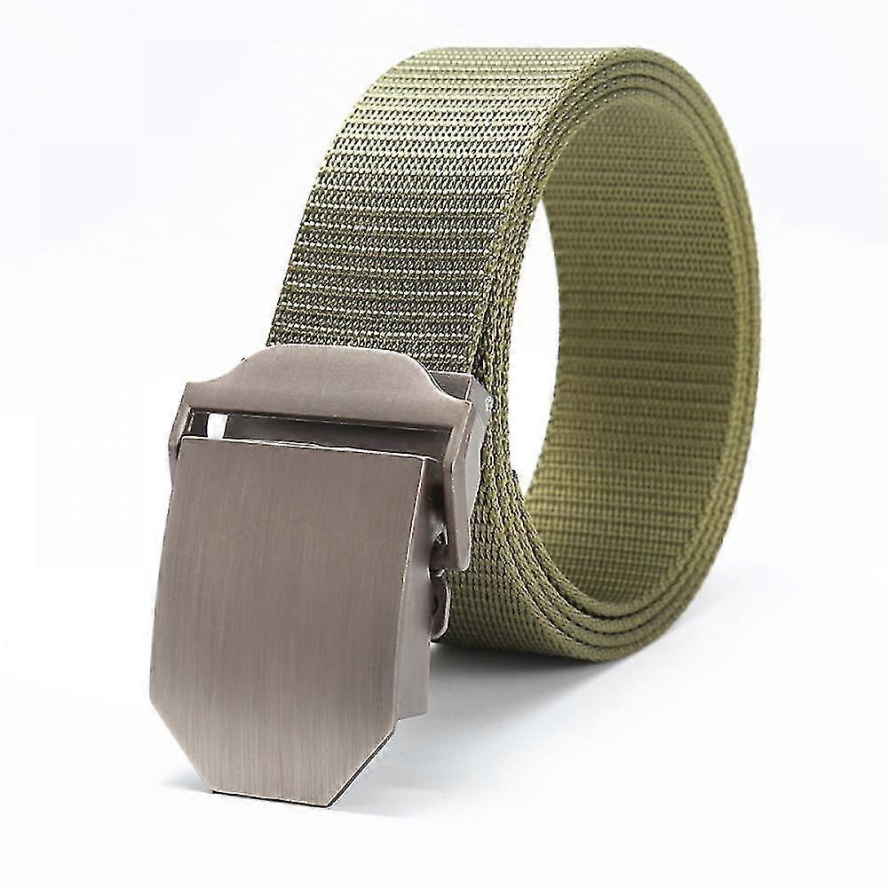 Men's Canvas Web Belt - Military Style, Rustic Charm, Vintage Design, Rustproof Buckle - Perfect For Hiking, Camping, And Hunting(green)