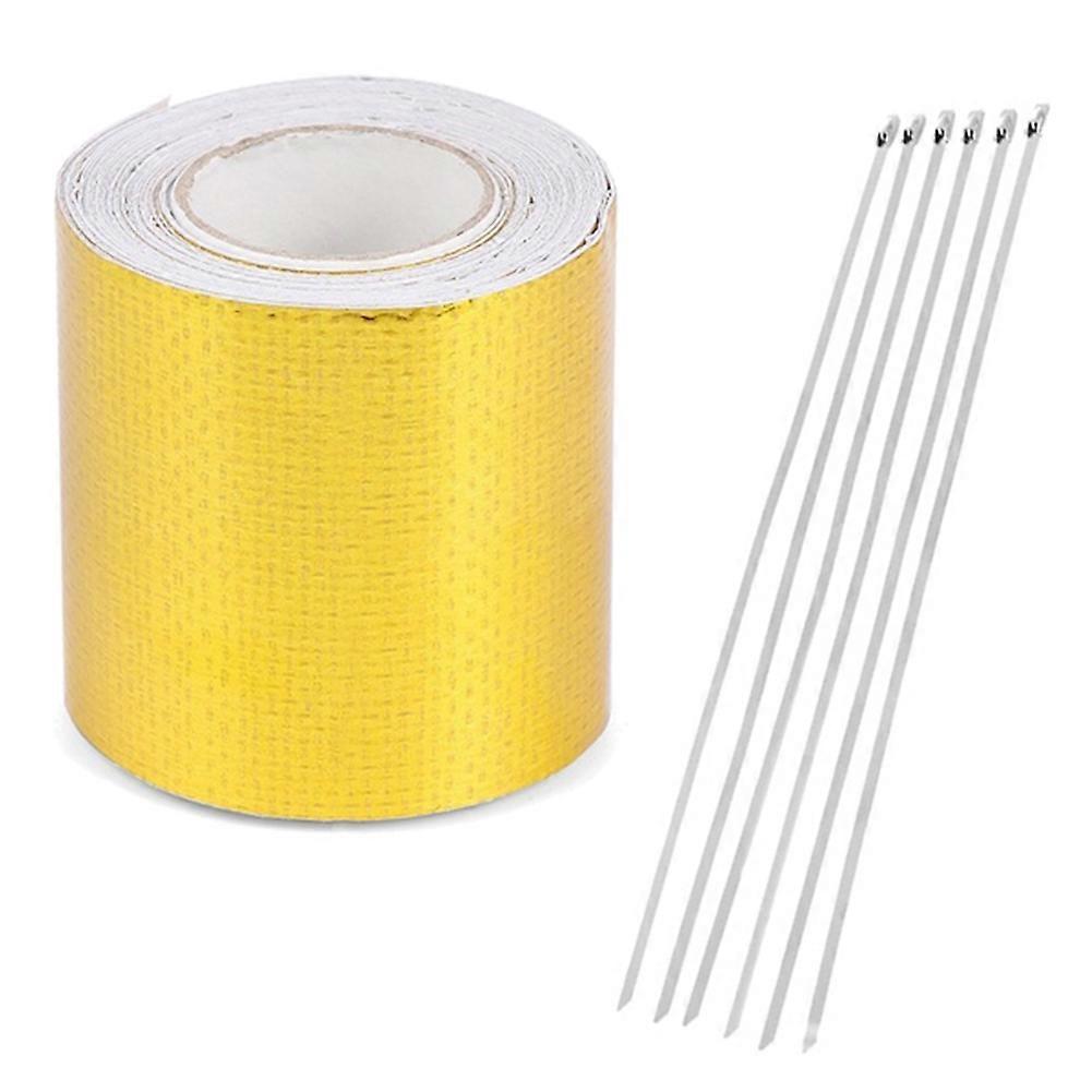Self Adhesive Heat Reflective Tape High Temperature Car Heat Shield Wrap Roll