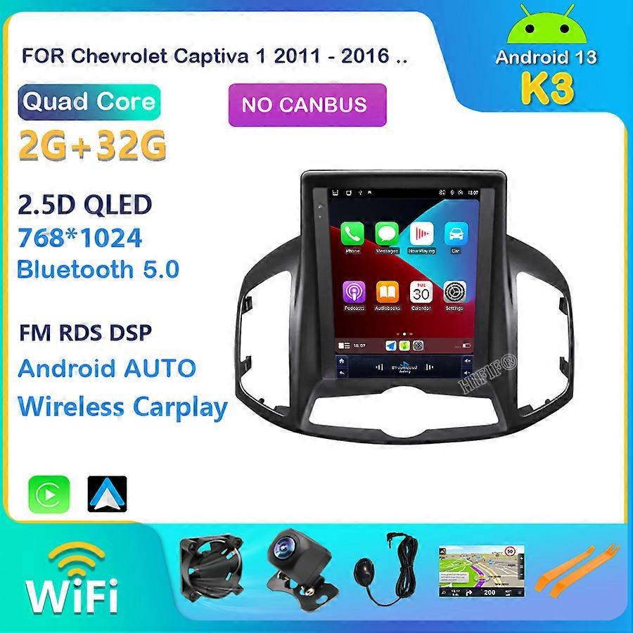 Android 13 pentru Chevrolet Captiva 2012-2017 Radio auto Tesla Style 10.4 inch Ecran Multimedia Player Autoradio No 2 Din