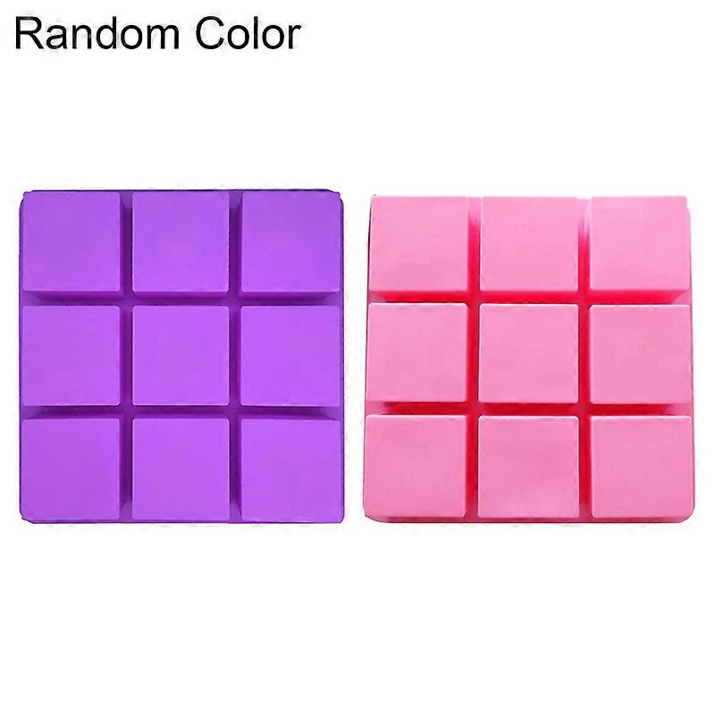9 Cavities Square Silicone Ice Cube Tray Maker Cookie Mold DIY Baking Tools JIKAIX