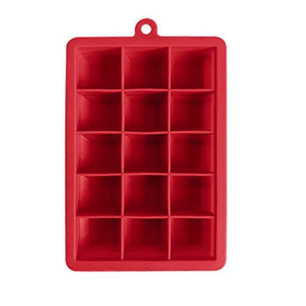 Fruit Ice Cubes Easy Release Large Ice Cube Mould For Drinks, Red
