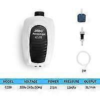 ミニ水族館エアポンプ用 - 静かなバブラー、エアホース、エアストーン、チェックバルブ付き小型水槽用酸素エアレーターポンプ