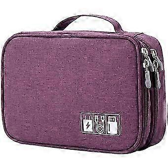 Travel Cable Organizer Bag, Electronic Accessories Case Portable  Layer Cable Storage Bag for