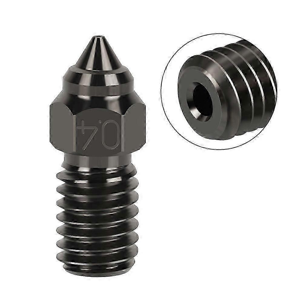 5-pack Hardened Steel Nozzle Kit 0.4 Mm For 3d Printers Ender 3 V3 Se, Ender 7