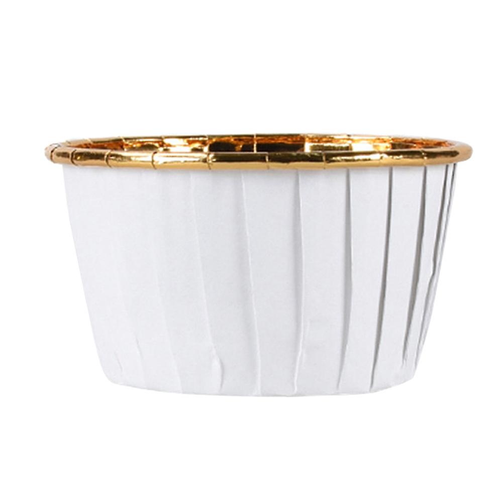 Heat-resistant Cupcake Paper Mould Solid Color Flower Shape Baking Cups