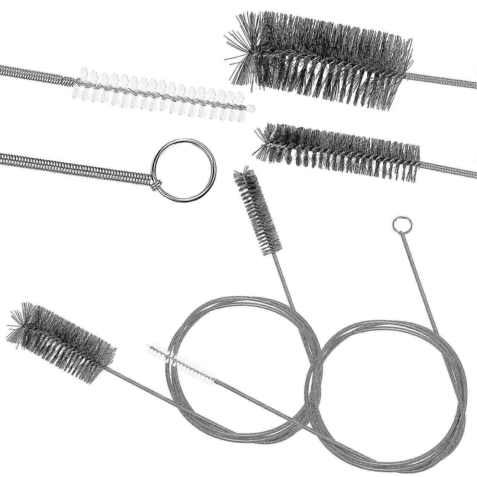 2 Pcs Drain Brushes Flexible Long Pipe Brushes Cleaning Brushes With Soft Nylon Bristles Dredging Tools