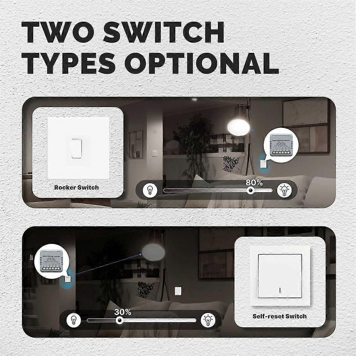 Zigbee Graffiti Smart Home Dimmer Switch On/off Switch App Remote Control Timer Smart Dimming Switch Module,a