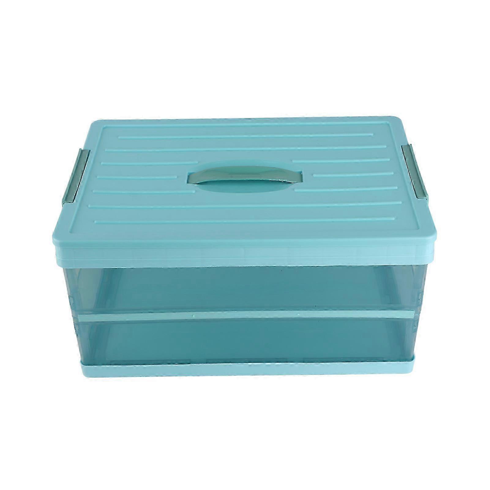 Foldable Storage Bin Holder Large Capacity Seat Trunk Organizer for Home Car Outdoor TravelBlue
