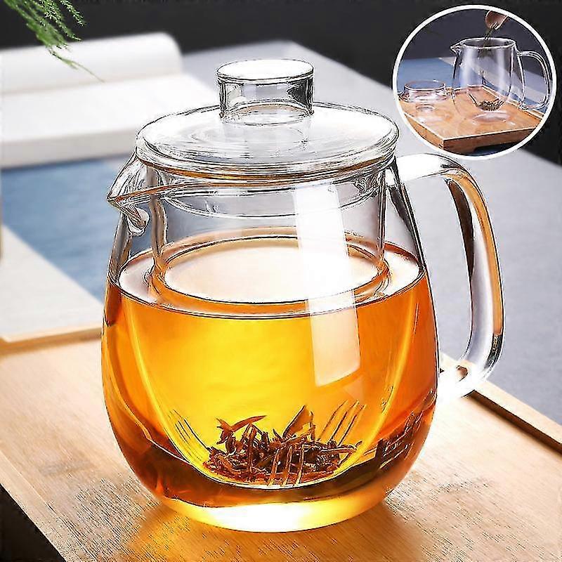 removable infuser flowering filter heated safe teapot kettle glass