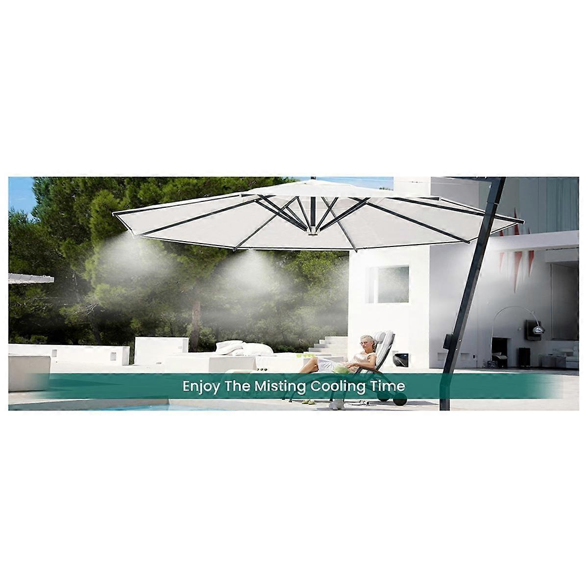 9M Tap Water Garden Set Low Pressure Mist System Villa Courtyard Cooling