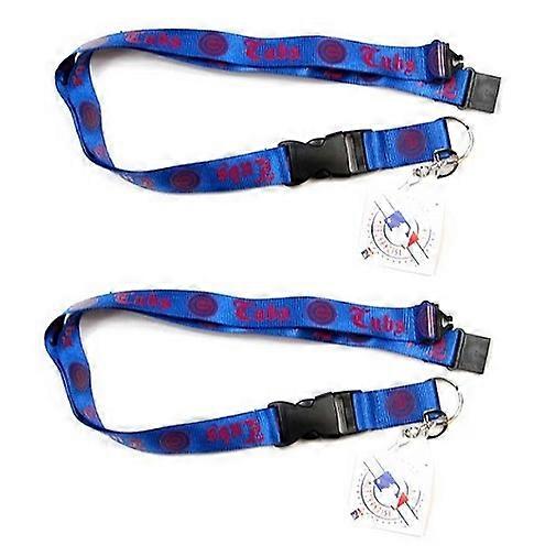 Chicago Cubs MLB Old English Lanyard 2 Pack
