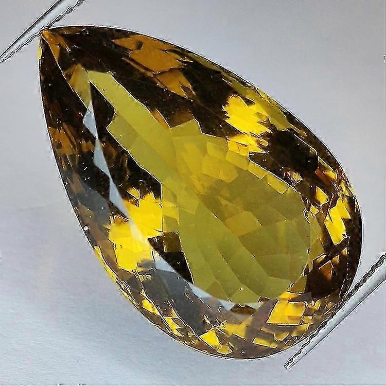 31.71ct Quartzo Mel Corte Pera 27x16mm Awo20