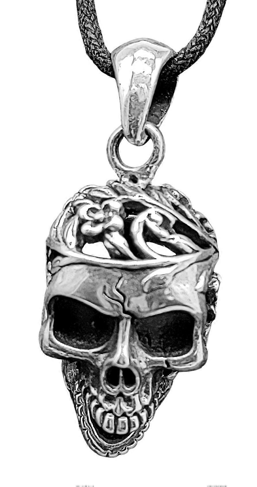 Skull 179 with basket chain - silver