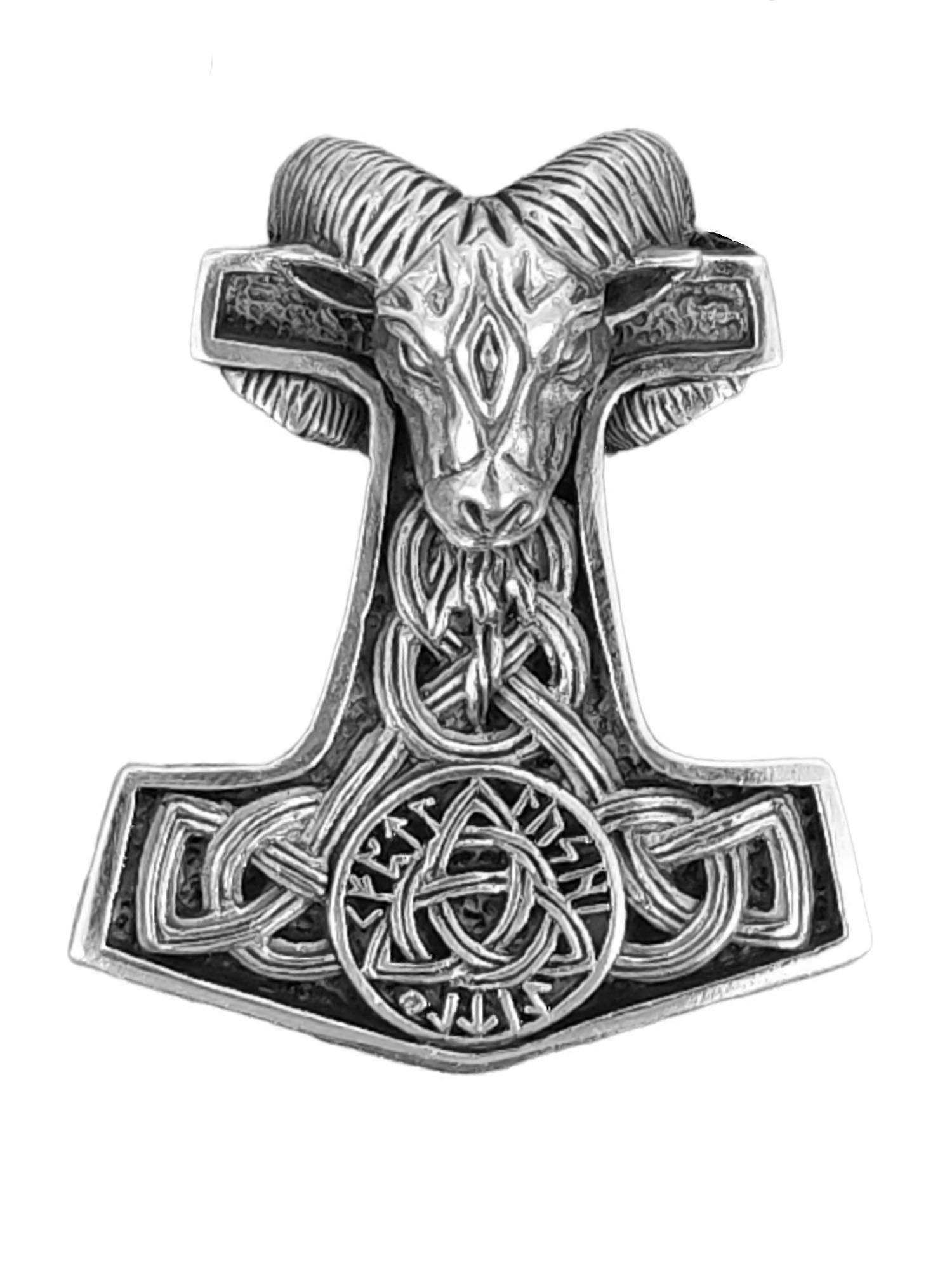 Thor's Hammer 391 with King's Chain - Silver