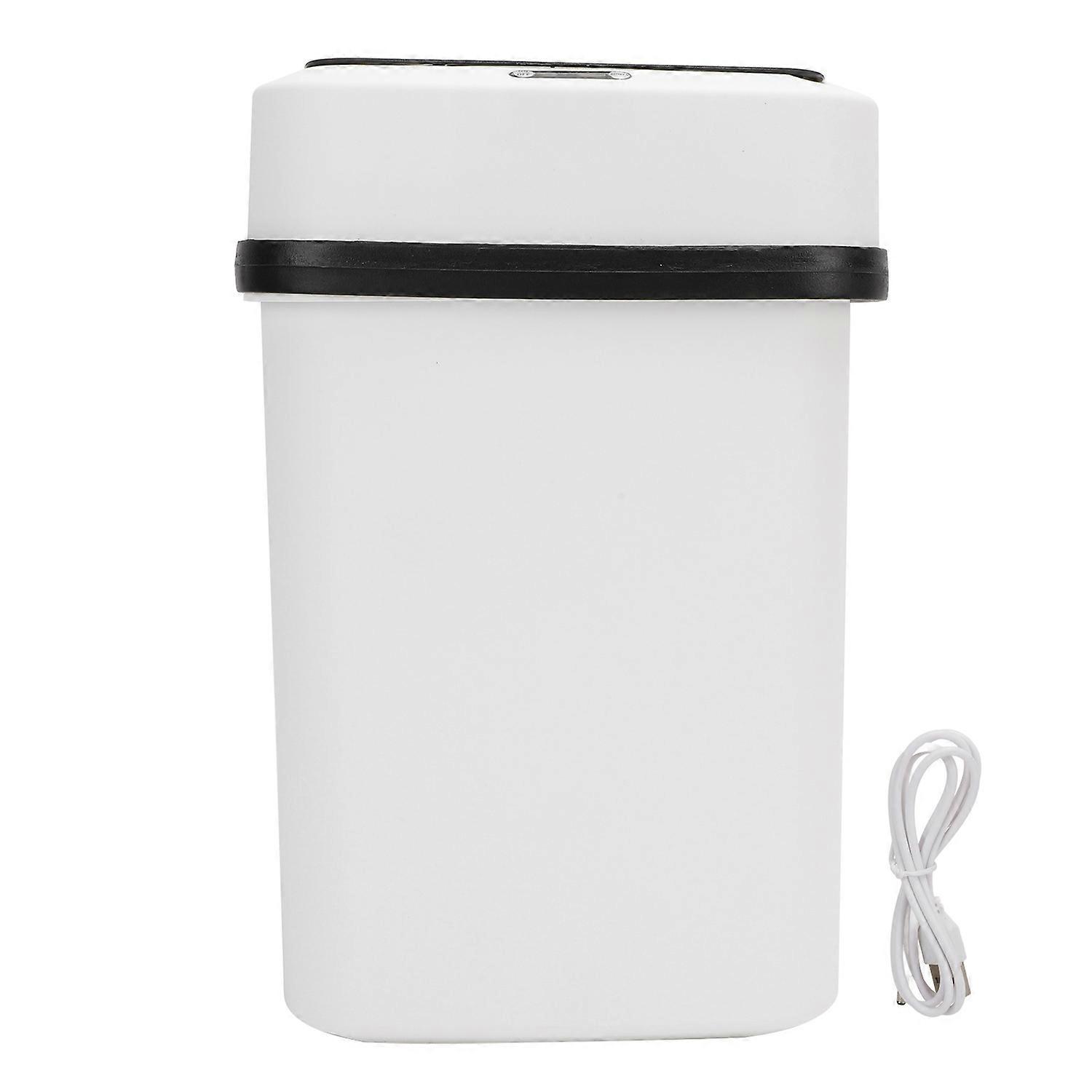 Bedroom Bathroom Automatic Touchless Infrared Motion Sensor Trash Can Extra Wide Lid Opening Garbage