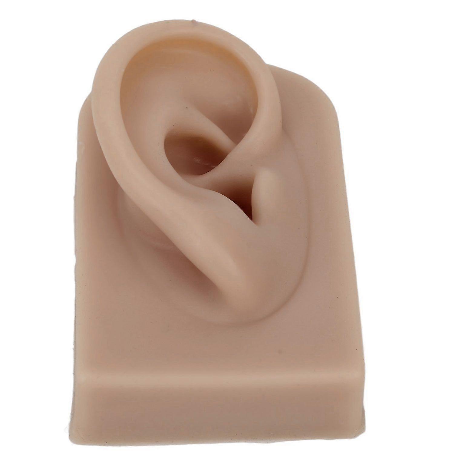 Flexible Silicone Right Ear Model - Reusable Human Ear Simulation