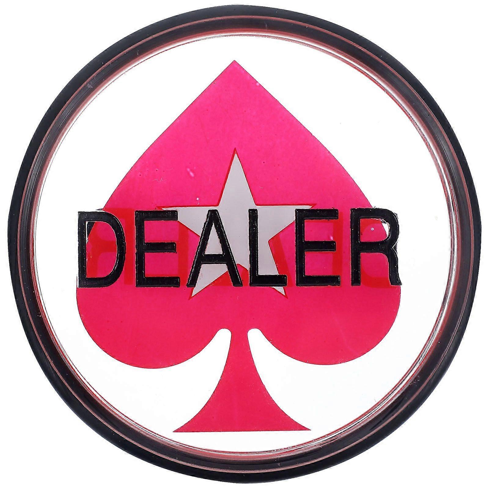 Acrylic Dealer Poker Double-sided Small Dealer Button Puck Poker Game Counting Button