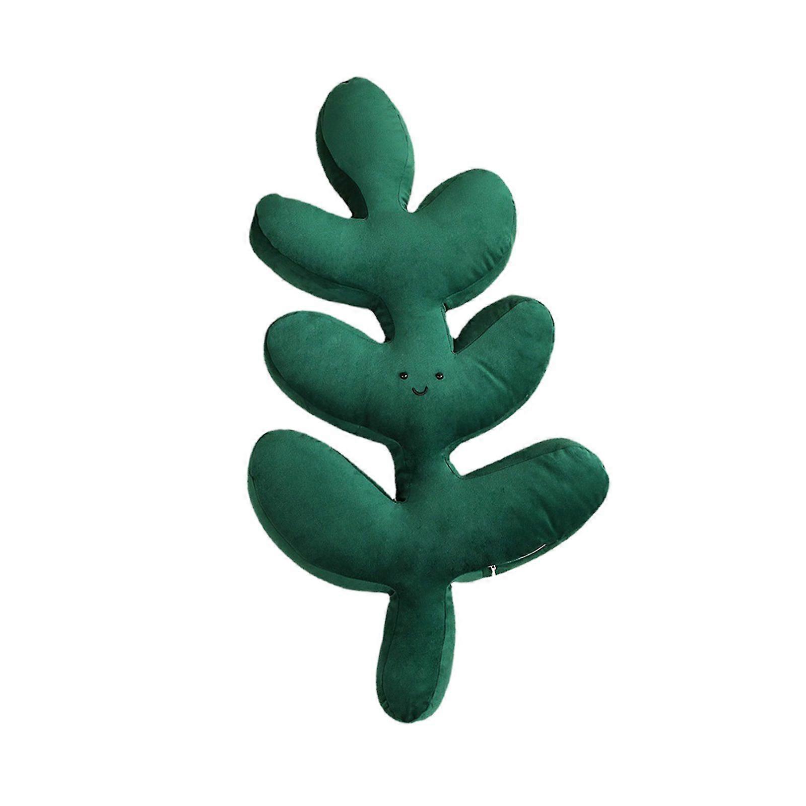 Turtle Back Bamboo Sofa Pillow Cushion Leaf Shaped Throw Pillow