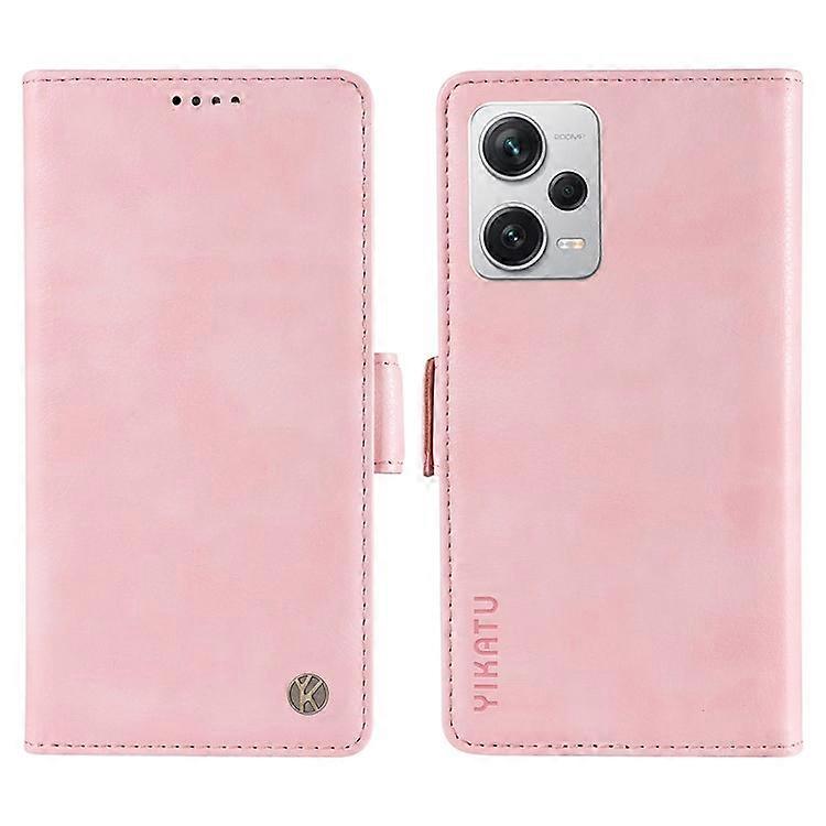 YIKATU YK-007 متوافق مع Xiaomi Redmi Note 12 Pro + 5G غطاء هاتف من جلد PU مع محفظة